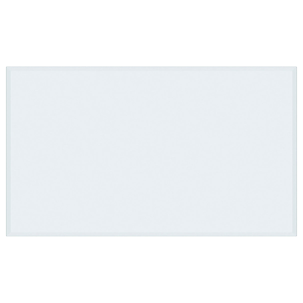 60x36-inch 6mm Rectangular Clear Tempered Glass Top