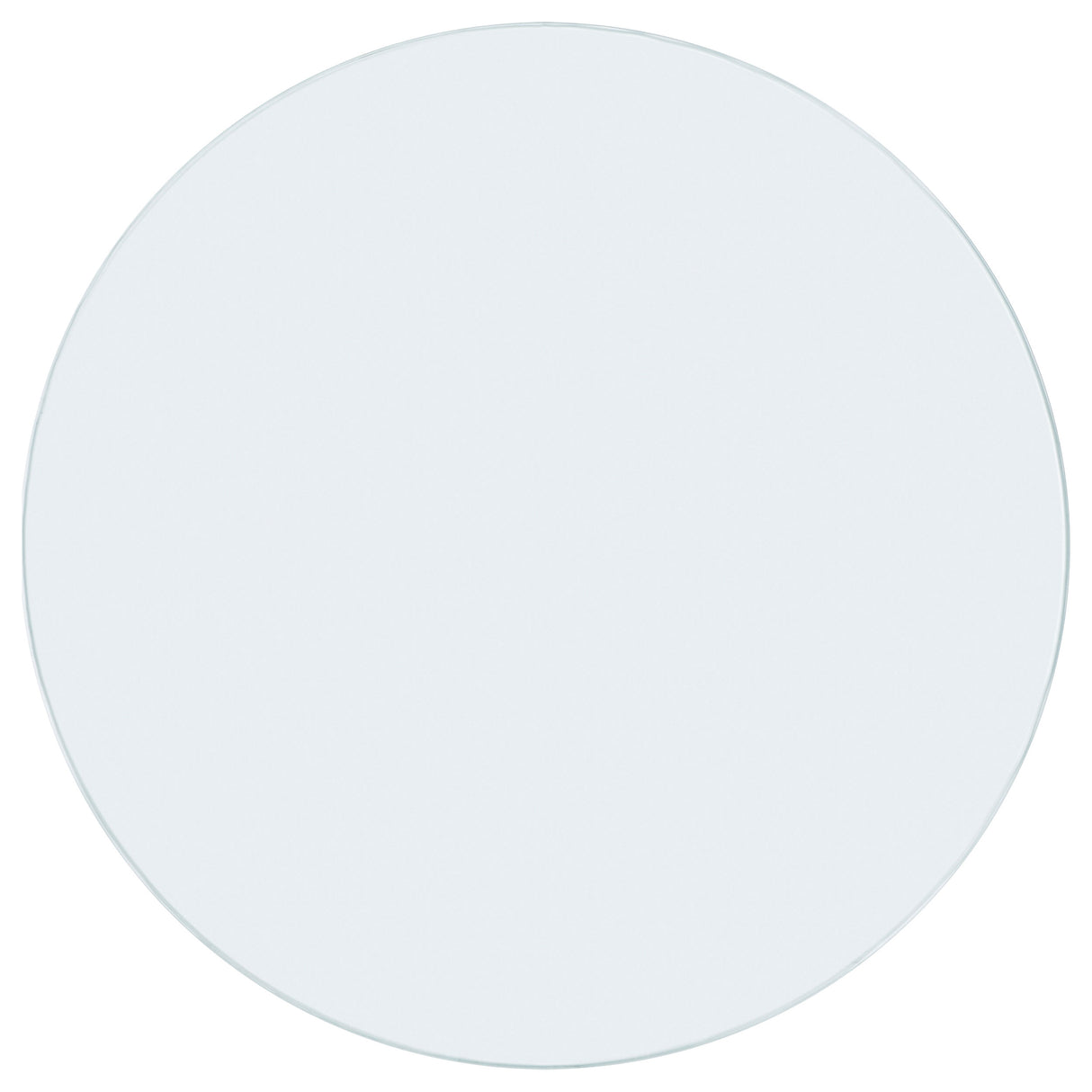 48-inch 10mm Round Clear Tempered Glass Top