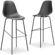 Furniture City Houma - Ashley Furniture - Forestead Bar Height Bar Stool (Set of 2) - Bar Height Bar Stool (Set of 2) / Black - D130-130X2