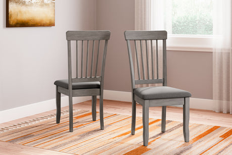 Furniture City Houma - Ashley Furniture - Shullden Dining Chair (Set of 2) - Dining Chair (Set of 2) / Gray - D194-01X2