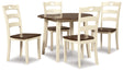 Furniture City Houma - Ashley Furniture - Woodanville Dining Table with 4 Chairs - Dining Table with 4 Chairs - D335D3