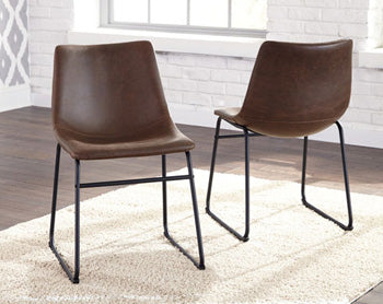Furniture City Houma - Ashley Furniture - Centiar Dining Chair (Set of 2) - Dining Chair (Set of 2) / Brown/Black - D372-01X2