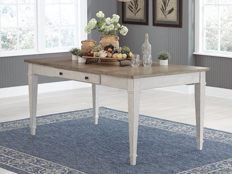 Furniture City Houma - Ashley Furniture - Skempton Dining Table - RECT DRM Table w/Storage / White/Light Brown - D394-25