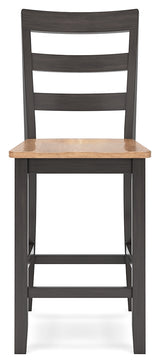 Gesthaven Counter Height Dining Table and 2 Barstools