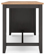 Gesthaven Counter Height Dining Table and 2 Barstools