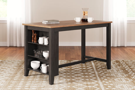 Furniture City Houma - Ashley Furniture - Gesthaven Counter Height Dining Table - RECT Dining Room Counter Table / Natural/Green - D401-13