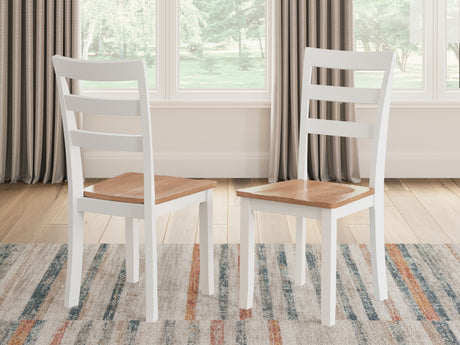 Furniture City Houma - Ashley Furniture - Gesthaven Dining Chair (Set of 2) - Dining Chair (Set of 2) / Natural/White - D398-01X2