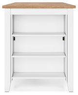 Gesthaven Counter Height Dining Table and 2 Barstools