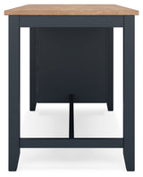 Gesthaven Counter Height Dining Table and 2 Barstools