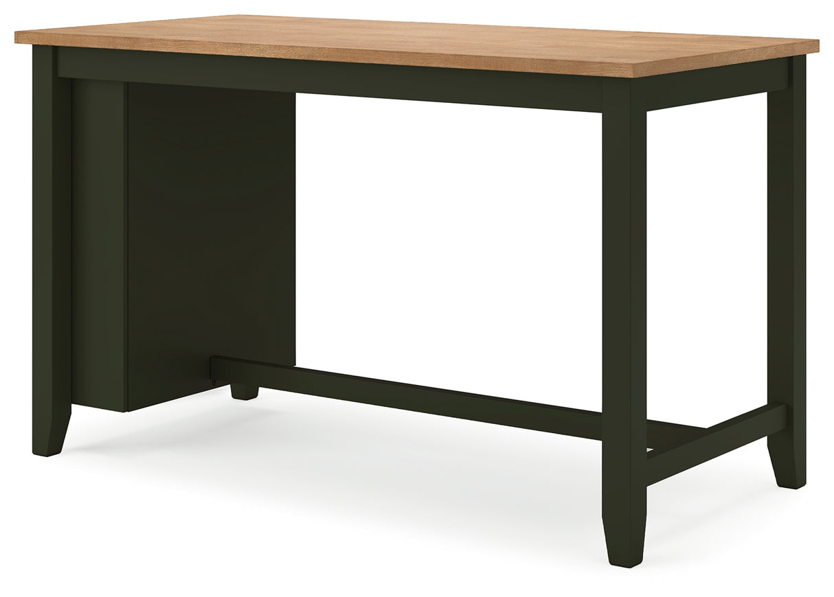 Gesthaven Counter Height Dining Table and 2 Barstools