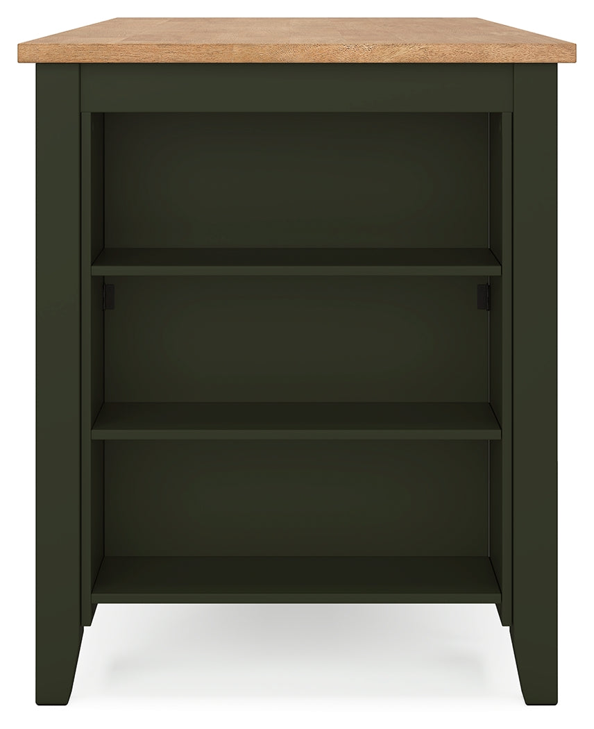 Gesthaven Counter Height Dining Table and 2 Barstools