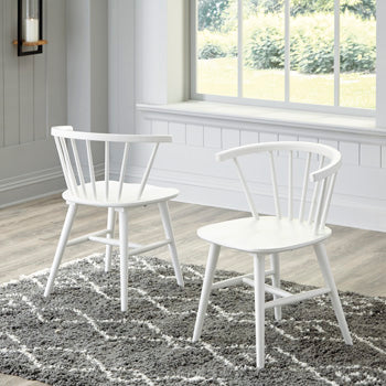 Furniture City Houma - Ashley Furniture - Grannen Dining Chair (Set of 2) - Dining Chair (Set of 2) / White - D407-01X2