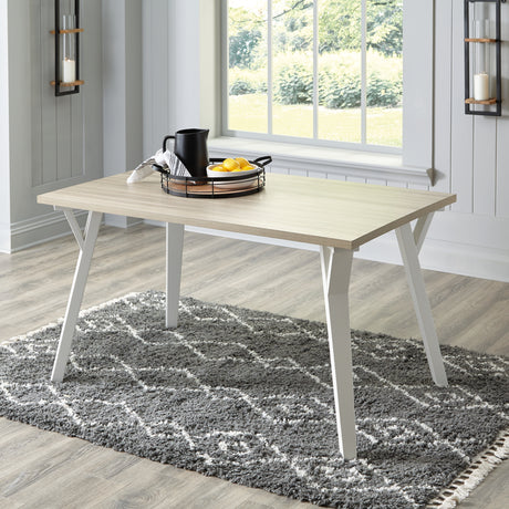 Furniture City Houma - Ashley Furniture - Grannen Dining Table - Rectangular Dining Room Table / White/Natural - D407-25