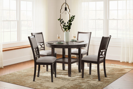 Furniture City Houma - Ashley Furniture - Langwest Dining Table and 4 Chairs (Set of 5) - Dining Room Table Set (5/CN) / Brown - D422-225