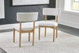 Furniture City Houma - Ashley Furniture - Sawdyn Dining Chair (Set of 2) - Dining Chair (Set of 2) / Light Brown - D427-02X2