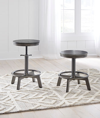 Furniture City Houma - Ashley Furniture - Torjin Counter Height Stool (Set of 2) - Counter Height Stool (Set of 2) / Gray - D440-324X2
