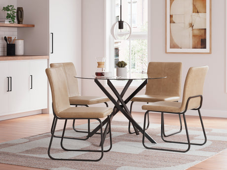 Furniture City Houma - Ashley Furniture - Pharwynn Dining Table and 4 Chairs - Dining Table and 4 Chairs / Multi - D446D2