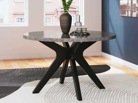 Furniture City Houma - Ashley Furniture - Glinari Dining Room - Dining Chair  (Set of 2) / Taupe/Black - D476-01X2