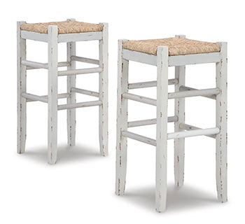 Furniture City Houma - Ashley Furniture - Mirimyn Bar Height Bar Stool (Set of 2) - Bar Height Bar Stool (Set of 2) / White - D508-230X2