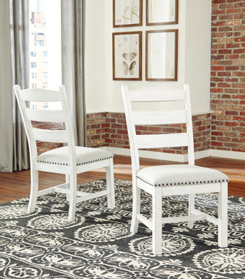 Furniture City Houma - Ashley Furniture - Valebeck Dining Chair (Set of 2) - Dining Chair (Set of 2) / Beige/White - D546-01X2