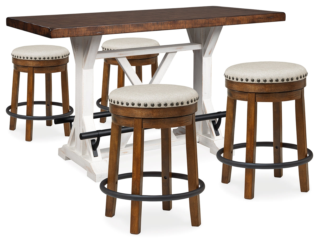 Furniture City Houma - Ashley Furniture - Valebeck Counter Height Table and 4 Stools - Counter Height Table and 4 Stools - D546D8