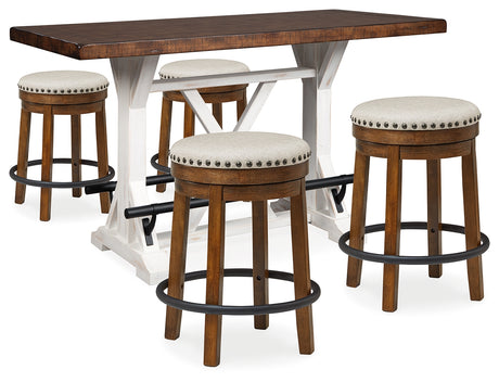 Furniture City Houma - Ashley Furniture - Valebeck Counter Height Table and 4 Stools - Counter Height Table and 4 Stools - D546D8