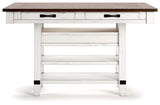 Valebeck Counter Height Dining Table and 6 Barstools