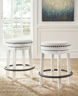 Valebeck Counter Height Dining Table and 6 Barstools
