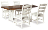Furniture City Houma - Ashley Furniture - Valebeck Dining Table and 4 Chairs - Dining Table and 4 Chairs - D546D2