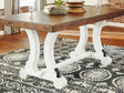 Furniture City Houma - Ashley Furniture - Valebeck Dining Table - Rectangular Dining Room Table / White/Brown - D546-35