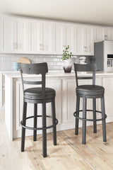 Furniture City Houma - Ashley Furniture - Valebeck Bar Height Bar Stool (Set of 2) - Bar Height Bar Stool (Set of 2) - D546-630X2