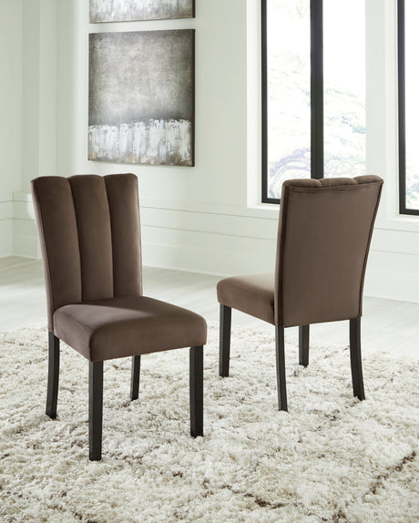 Furniture City Houma - Ashley Furniture - Jeshina Dining Chair (Set of 2) - Dining Chair (Set of 2) / Mocha - PCD581-01X2