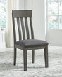 Furniture City Houma - Ashley Furniture - Hallanden Dining Chair (Set of 2) - Dining Chair (Set of 2) / Two-tone Gray - D589-01X2