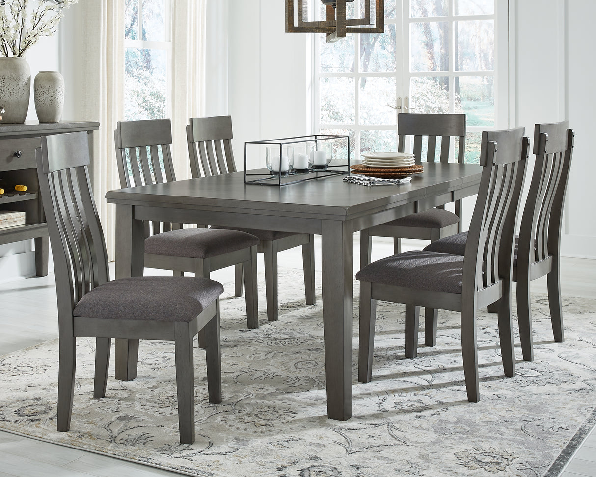 Furniture City Houma - Ashley Furniture - Hallanden Dining Extension Table - RECT DRM Butterfly EXT Table / Gray - D589-35
