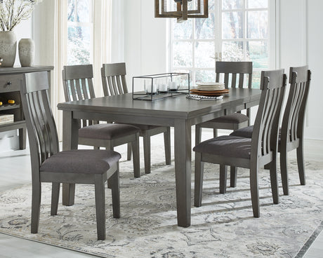 Furniture City Houma - Ashley Furniture - Hallanden Dining Extension Table - RECT DRM Butterfly EXT Table / Gray - D589-35