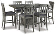 Furniture City Houma - Ashley Furniture - Hallanden Counter Height Dining Table and 6 Barstools - Counter Height Dining Table and 6 Barstools - D589D4