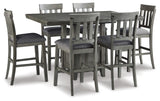 Furniture City Houma - Ashley Furniture - Hallanden Counter Height Dining Table and 6 Barstools - Counter Height Dining Table and 6 Barstools - D589D4