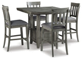 Furniture City Houma - Ashley Furniture - Hallanden Counter Height Dining Table and 4 Barstools - Counter Height Dining Table and 4 Barstools - D589D3
