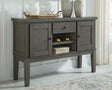 Furniture City Houma - Ashley Furniture - Hallanden Dining Server - Dining Room Server / Gray - D589-60