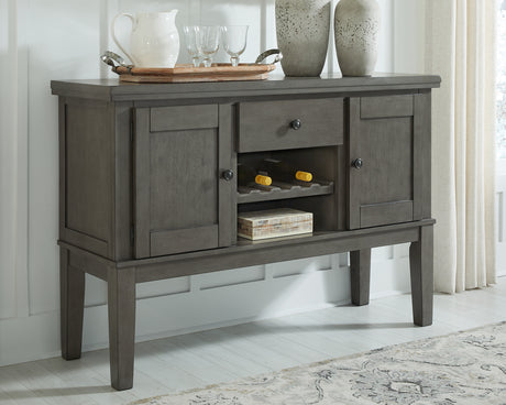 Furniture City Houma - Ashley Furniture - Hallanden Dining Server - Dining Room Server / Gray - D589-60