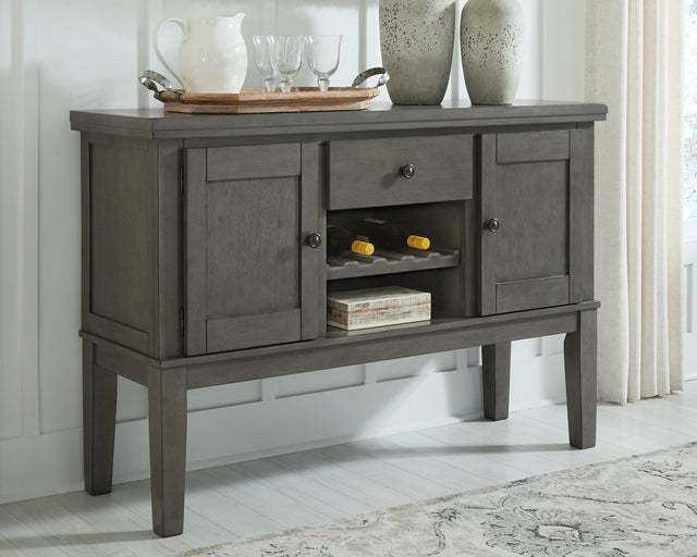 Furniture City Houma - Ashley Furniture - Hallanden Dining Server - Dining Room Server / Gray - D589-60