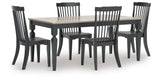 Brenkerton Dining Table and 4 Chairs