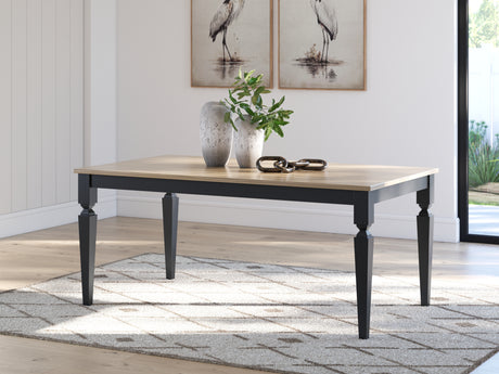 Furniture City Houma - Ashley Furniture - Brenkerton Dining Table - Rectangular Dining Room Table / Grayish Brown/Black - PCD591-25