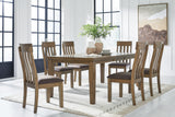 Furniture City Houma - Ashley Furniture - Urbinforte Extension Dining Table and 6 Chairs - Extension Dining Table and 6 Chairs - PCD592D5