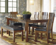 Furniture City Houma - Ashley Furniture - Ralene Dining Table and 4 Chairs and Bench - Dining Table and 4 Chairs and Bench - D594D2