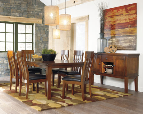 Furniture City Houma - Ashley Furniture - Ralene Dining Extension Table - RECT DRM Butterfly EXT Table / Medium Brown - D594-35