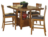 Furniture City Houma - Ashley Furniture - Ralene Counter Height Dining Table and 4 Barstools - Counter Height Dining Table and 4 Barstools - D594D1
