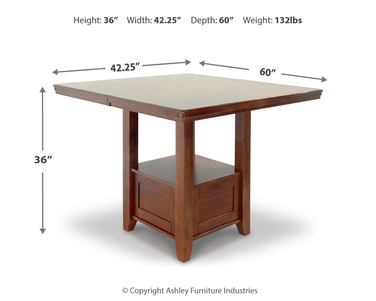 Ralene Counter Height Dining Table and 6 Barstools