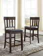 Furniture City Houma - Ashley Furniture - Haddigan Counter Height Bar Stool (Set of 2) - Counter Height Bar Stool (Set of 2) / Dark Brown - D596-124X2