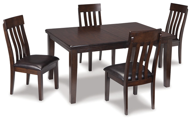 Furniture City Houma - Ashley Furniture - Haddigan Dining Table and 4 Chairs - Dining Table and 4 Chairs - D596D1